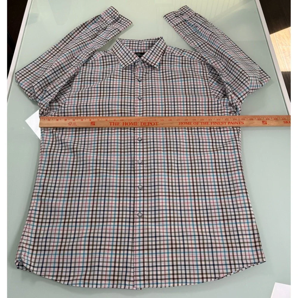 Rodd & Gunn‎ Shirt Men's 2XL Sports Fit Gingham Check Long Sleeve Casual Preppy